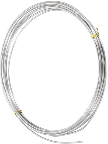 QUARKZMAN Alambre Resistivo De Calentamiento De 16 Pies, Alambre De Nicromo De 2mm Y Calibre 12 Para Enrollar, Alambre Resistivo Para Elementos De Calentamiento, Materiales