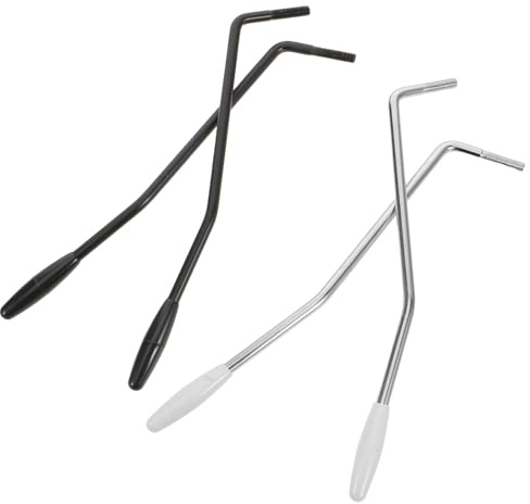 Tremoloarm für E-gitarre 5mm Gewinde 4 Stück Schwarz | Metall und Kunststoff, Passend für Tremolo Bridge, Präzise Gefertigt, Direkter Einsatz, Pflegeleicht