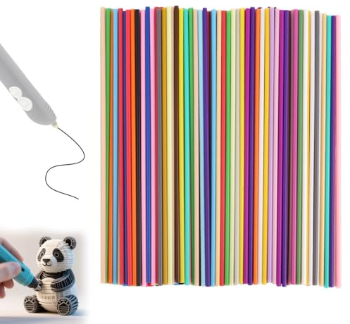160 Stück 32-Farben 3d-Stift-Filament-Nachfüllpackungen für 3Doodler Start+, 2,5mm PCL Niedrigtemperatur-Filament 3D-Druckstift-Nachfüllpackung (5 Stränge Pro Farbe)