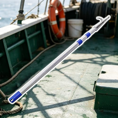 Båtshakar 3,0m 4m 5m 6m 7m 8m Teleskopisk båtkrok av aluminiumstång för att nå höga ytor, rostbeständig lättviktsstång för förtöjning/dockning(23ft/7m)