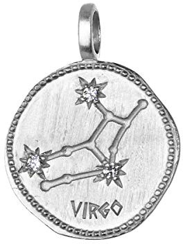 NKlaus Jungfrau Sternzeichen 925 Sterlingsilber 16mm Kettenanhänger Horoskop Zodiak 1693