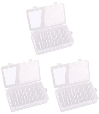 Segolike 3X Sewing Thread Storage Box Case Holder 42 Pillars Organiser Embroidery