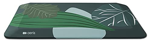 aeris Muvmat Anti Ermüdungsmatte für Stehtische – Ergonomische 2-Zonen Schreibtisch Stehmatte für gesundes Stehen – strapazierfähige Arbeitsplatzmatte Bezug Jungle