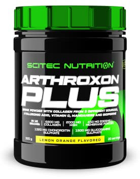 Scitec Nutrition Arthroxon Plus, Producto alimenticio en polvo con sabor para preparar bebida a base de colágeno hidrolizado, 320 g, Limón-naranja