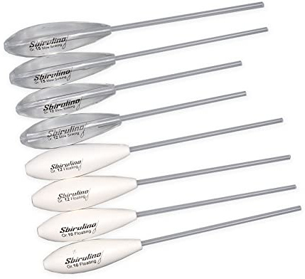 Sbirulino® Kit Mix 8 Stück schwimmende und halbsinkende Bombarden (Set 12-15 gr. halbsinkende Bombarden und 10-12 gr. schwimmende Bombarden)