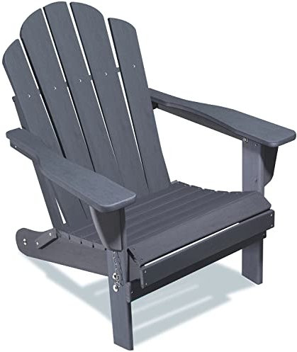 Aoorun hdpe Adirondack Stuhl (T x B x H) 74,9 x 91,9 cm, Grau