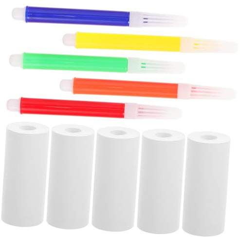 LALAFINA 1satz Selbstklebenden Thermoetiketten Für Mini- Thermopapier Mit Bunten Stiften Für Namensschilder Preisschilder Und