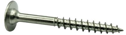 Träskruvar med torxspår 4 x 35 mm partiell gänga för skåpanslutning, bakre väggskruvar, möbelskruvar, kök, rund huvud, 100 stycken