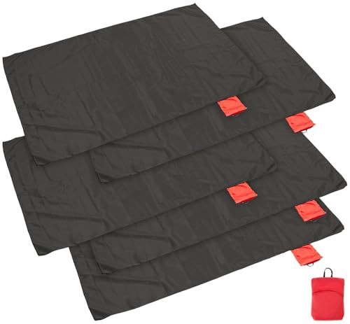 PEARL Camping-Sitzunterlagen: 5er-Set Mini-Picknickdecke 70 x 110 cm, kleines Packmaß, 55 g (ultraleichte Mini Picknickdecke, Picknick-Strandmatte)