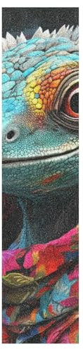 KAAVIYO Bunte Drachenmonster Muster Skateboard Griptape Rutschfest Selbstklebend Longboard Griptapes Aufkleber Griffband(9x33in,44x10in 1pcs)