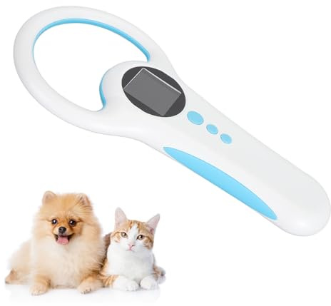 Tierchip Lesegerät, Chiplesegerät Für Tiere, Bluetooth, 2,4 G, Kabelgebunden, USB, 3 Modus, 1,44 Zoll TFT LCD, 134,2 kHz, 125 kHz, EMID FDX B, RFID chip für Schwein, Hund, Katze