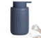 Autumnlife Dispensador de jabón de espuma, dispensador de jabón azul mate, con cabezal de bomba de espuma, dispensador de jabón de espuma de cerámica rellenable para cocina, baño, 350 ml