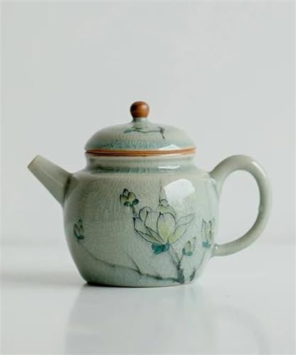 Teteras Cafeteras Juego De Té De Viaje Tetera Porcelana Artística Hortensia Pintada A Mano Pura Tetera Con Infusor Juego Té Tetera Cerámica Esmaltada Borneol 90ml Teteras y Servidores de Café Juego de