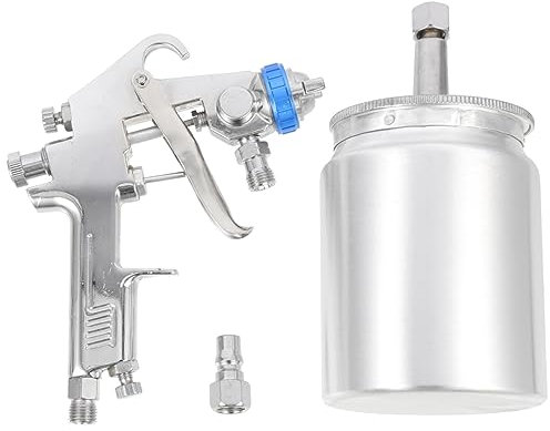 Holibanna Lackierpistole Airbrush sprühpistole farbsprühsystem Sprayer Zerstäuber hocheffizientes Sprühgerät Werkzeug Mehrzweck-Farbspritzgerät Sprühgerät für Möbelfarbe Zinklegierung Silver