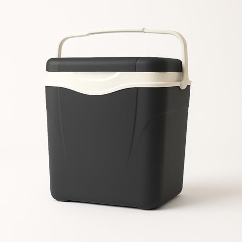 HERSIG - Nevera Portatil - Nevera Playa y Camping - Neveras Portatiles para Mantener Bebidas y Comidas Frías en Actividades al Aire Libre - Material Resistente y Fácil de Lavar - Gris 12 litros