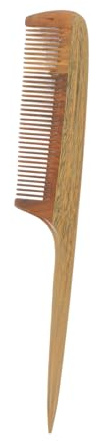 DECORNIJIA Peine De Sándalo Peine Para El Cabello Rizado Cardar Bambú