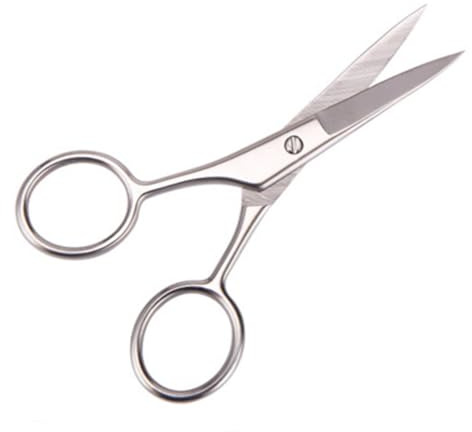 STOBAZA Forbici per Barba e Baffi in Acciaio Set 2 Pezzi per Rifinitura Precisa Resistenti e Antiruggine per Uso Domestico e Professionale in Saloni e Barber Shop