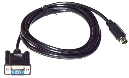 LPIQSPLK VGA-kabel 15-stifts hane till Mini DIN 8-stifts TV-box, grafikkort för dator. 8-stifts VGA-kabel (1,5 m)