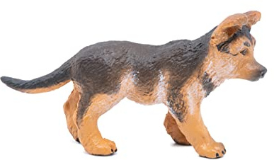 PAPO - Realistische Deutscher Schäferhund Welpe-Figur - 3 Jahre + - Kollektion Hunde und Katzen - Lernspiel Junge Haustiere - Geschenkidee Spielzeug für Mädchen und Jungen