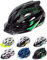 meteor Fahrradhelm Herren Damen Kinder-Helm MTB rollerhelm kinderfahrradhelm Mountainbike rennradhelm Inliner skaterhelm BMX fahradhelm Scooter Jungen Bike Helmet L 58-61 cm Black/Green