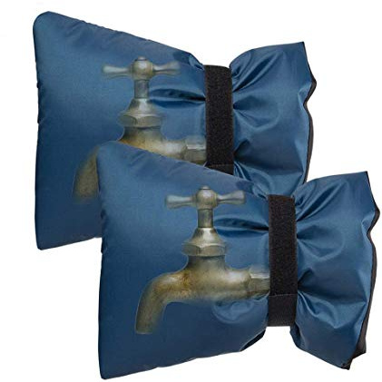 2 Pack Outdoor Tap Cover Tap Jacket Outdoor Tap Cosy Cover Outside Garden Faucet Socks for Freeze Protection