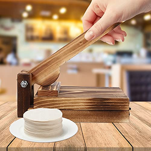 Cabilock Tortilla Press Dumpling Maker Square Tortilla Maker Wooden Dough Presser Tool Mexican Taco Quesadilla Maker Kitchen Supply for Dumpling Pasta Cookies Pizza