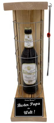 Bitburger Pils Geschenk Papa Geburtstag von Kindern Weihnachten Eiserne Reserve Gitterkäfig BiergeschenkText s/w Bester Papa der Welt Bier (1 x 0.5 l)
