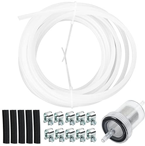 HOIIME 17PCS Car Air Parking Heater Tube Replacement Fuel Pipe Line Hose Clip 470499 Fuel Filter Crude Oil-Heater for Webasto Eberspacher (White & Black)