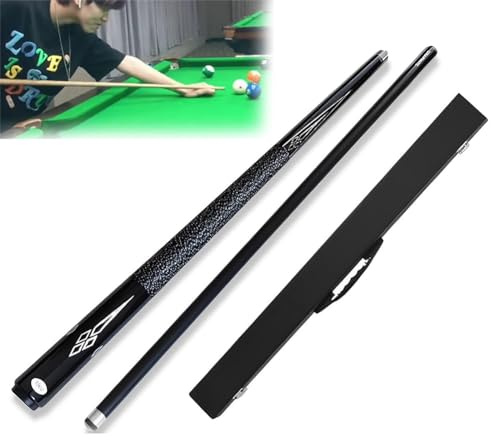58 tums poolkö, 1/2 skarvad kolfiber lönnträ biljardkö, professionell handgjord snookerkö med låda, 10 mm/11,5 mm/13 mm att välja på, tillbehör till snookerstavar 10mm
