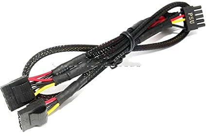 EVURU Cavo di Alimentazione da 88 cm Cablaggio Cavo periferico con Guaina Individuale 3 Cavi