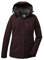 killtec Damen Funktionsjacke/Outdoorjacke mit abzippbarer Kapuze KOW 140 WMN JCKT, dunkelweinrot, 54, 37411-000