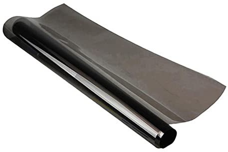 KACEPAR Auto Fenster Tönungsfolie Universal PET Schwarz Glänzend Selbstklebend 1-50% Glas Sonnenschutzfolie Verdunklungsfolie Wärmedämmung Sonnenschutz Folienrolle
