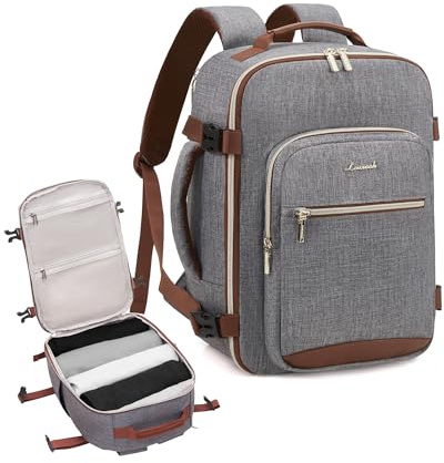 LOVEVOOK Zaino Ryanair 40x30x20, Zaino da Viaggio Aereo Bagaglio a Mano Zaini Borsa da Cabina, Impermeabile Travel Backpack per Wizzair EasyJet, 13,3 Pollici Zaino Porta PC per Scuola Lavoro