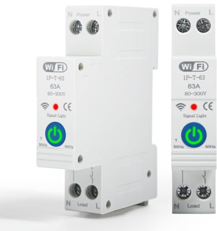 Jadeshay Interruttore Smart WIFI Telecomando per Telefono Cellulare Senza Fili Contatore Energia Elettrica Timer Switch 3 Modalità di Temporizzazione Funzione per Casa Intelligente Elettrodomestici