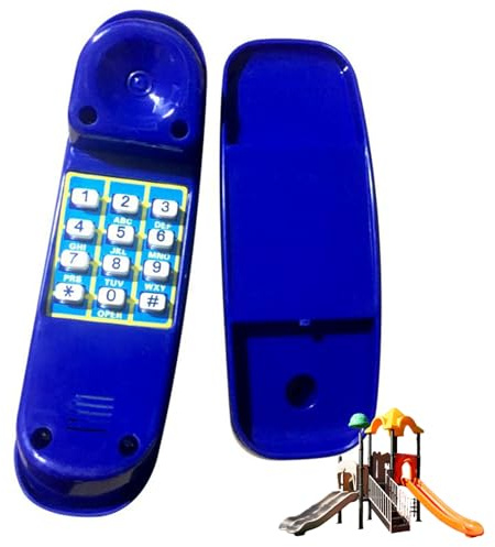 Csafyrt Leksakstelefon Antal Barn Plast Lätt Realistisk, Låtsas Spela Mini-Telefon för Utomhuslekplats Träd Hem Tillbehör