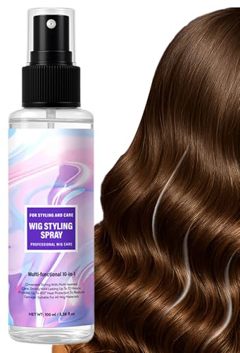 Spray per parrucche per capelli sintetici, balsamo Leave-in, spray idratante per extension, prodotto per la cura dei capelli con effetto levigante per la casa, il viaggio, parrucche ricci, cura