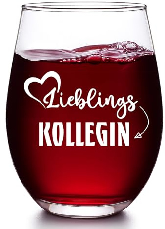 Verdaxis Weinglas Geschenk für Kollegin zum Geburtstag Weihnachten Jobwechseln, Beste Kollegen Geschenk Weinglas mit Spruch, Lieblingskollegin Arbeitskollegin Geschenke für Kollegin Frauen