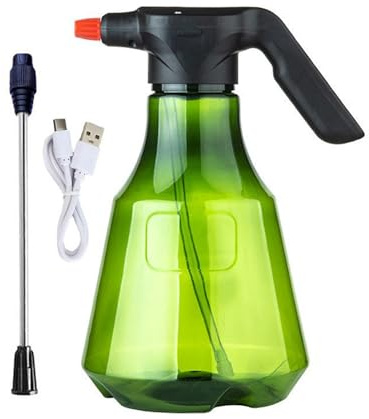 Spruzzatore Elettrico - Spruzzatore Da Giardino Da 3,5 L | Per La Cura Del Prato | Multifunzione Ricaricabile Tramite USB Con Ugelli Per Esterni, Pulizia Dei Vetri E Diserbo.