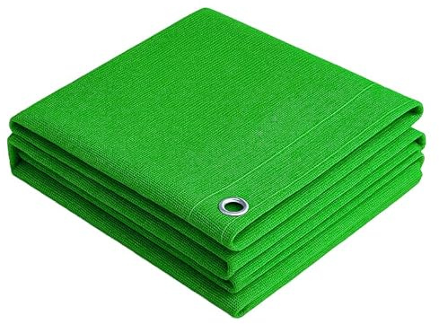 Lasiprofi Gewebeplane, Luftdurchlässige Abdeckplane, Grün, Polyethylen, UV-beständig, 200g/m², Reißfest mit Ösen, für Transport und Ladungssicherung (4,0 x 3,0 m - ohne Gummiseil)