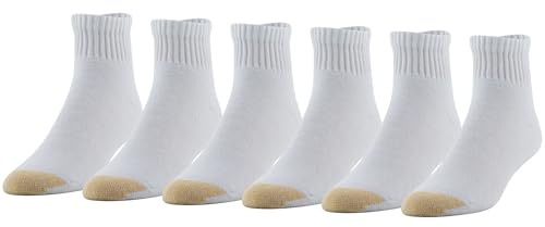 Guldtå herrstrumpor (förpackning med 6), Vitt, XL