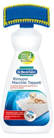 Dr. Beckmann Rimuovi Macchie Tappeti | Rimuove anche le macchie e gli odori più difficili | Con spazzola applicatrice | 650 ml