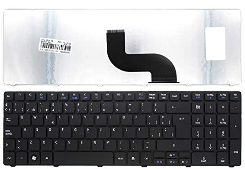 PORTATIL MOVIL - Teclado de Repuesto Compatible con Acer Aspire 5742 5742G 5750 5750G 5749 E1 E1-521 E1-531 E1-531G E1-571 E1-571G Recambio Keyboard Piezas Renovar Interior Laptop PC