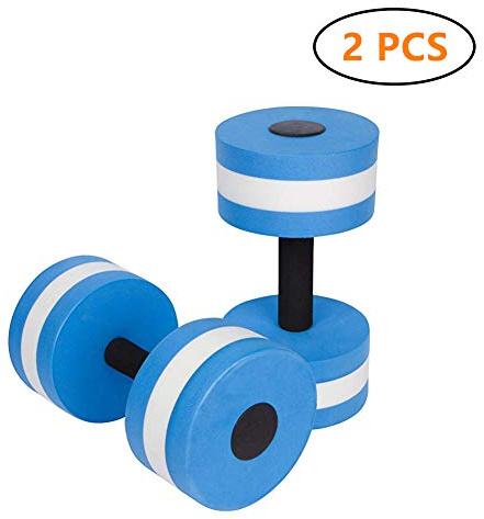 BigBoss Sports Aquatic Exercise Dumbbells Aqua Fitness Barbells Exercise Hand Bars - Set of 2 - for Water Aerobics…