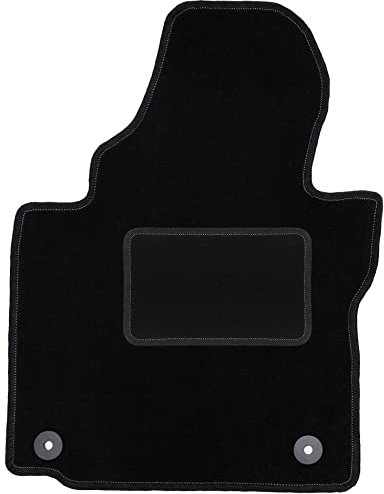 Wielganizator Automatte – Passend für Volkswagen Touran I Minivan 2004-2010 – Velours – Autozubehör - Auto Fußmatten – Fußmatte Auto – 1-teilig - schwarz