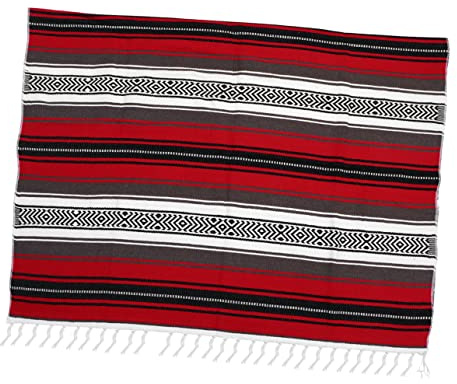 CLISPEED Mantas Tejidas Mantas mexicanas Abrigos Manta Mexicana Manta de Chevron de Yoga Bufanda café Mantel Bufanda Borla Gasa Tejida