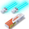 AffyBulb 2 * 7 W G23 Pls Lampadina UV di Ricambio, per Macchina o chiarificatori per filtri UVC per laghetto