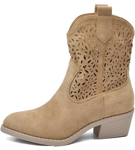 IF Fashion Damenschuhe Stiefel Stiefeletten Camperos MP661, 678 Khaki, 40 EU