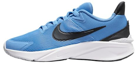 Nike Star Runner 4 NN GS, Zapatos con Cordones, Azul Marino-Negro-Antracita-Blanco-Goma, 5 años