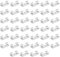 AOEVUIR 40 Pcs Organizador de Cables Autoadhesivo Clips de Gestión de Cable Eléctrico con Adhesivo para Cables de USB TV Cargador Grapas de Pared para Hogar Oficina Coche
