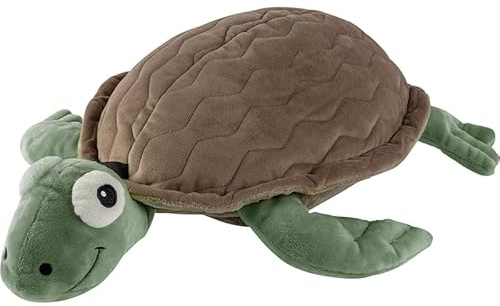 Fashy Schildkröte Schildegard, Kuscheltier mit 0,8 L Wärmflasche. Dank der Eingriffe an der Unterseite werden die kleinen Kinderhände direkt schön gewärmt.